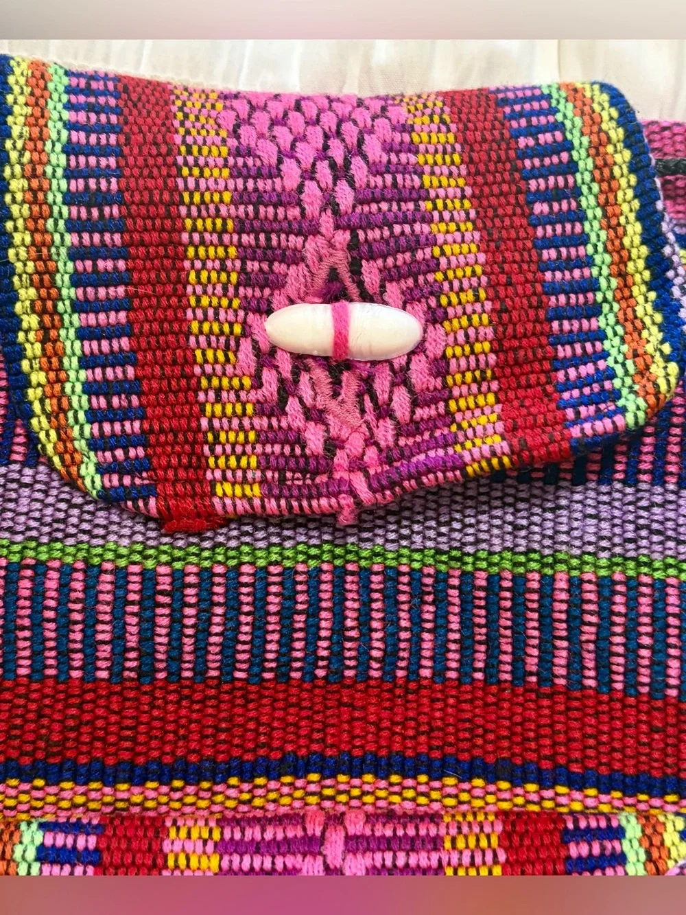 Artesanias Pinzon Backpack Mexican Woven Drawstring Unisex Boho Bag Satchel